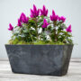 Ella Flower Box 14.5″ – Artstone Black